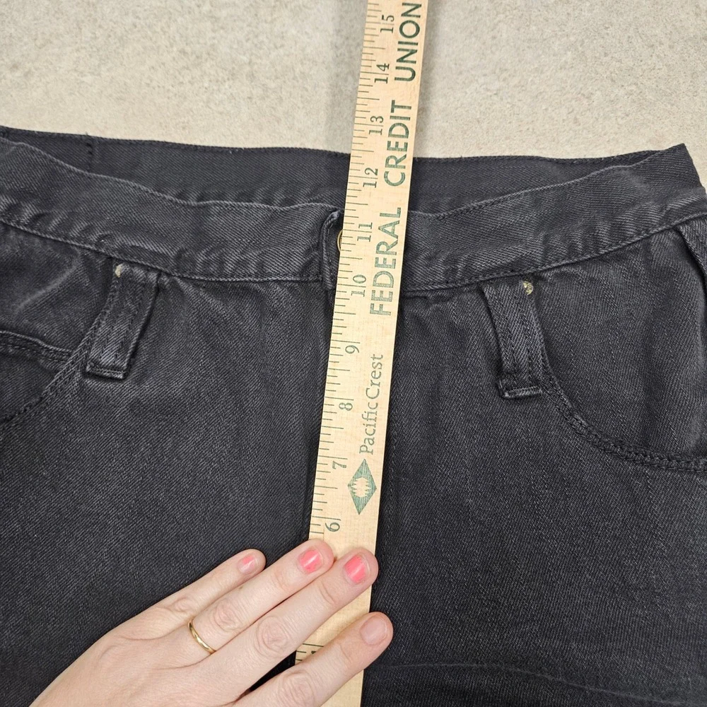 BDG Denim Shorts Women 27 Black High Rise Roll Up Hem Urban Outfitters‎ Casual